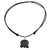 Jade pendant necklace, 'Maya Breeze' - Maya Glyph for Breeze on Jade and Cotton Necklace (image 2d) thumbail
