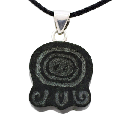 Jade Glyph Necklace of Maya Feathered Serpent