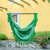 Cotton hammock swing, 'Take Me to the Forest' - Green Hand Crafted Cotton Hammock Swing from Guatemala (image 2b) thumbail
