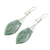 Jade dangle earrings, 'Maya Lance of Afterlife' - Handmade Jade Dangle Earrings (image 2c) thumbail