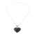 Jade heart necklace, 'Green Maya Heart' - Sterling Silver Heart Shaped Jade Necklace (image 2a) thumbail