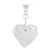 Jade heart necklace, 'Lilac Green Maya Heart' - Heart Shaped Sterling Silver Jade Pendant Necklace  (image 2b) thumbail