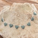 Jade heart necklace, 'Love Immemorial' - Jade heart necklace