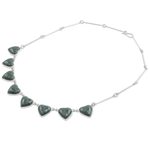 Jade heart necklace, 'Love Immemorial' - Jade heart necklace