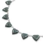 Jade heart necklace, 'Love Immemorial' - Jade heart necklace