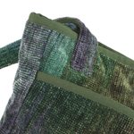 Bamboo chenille shoulder bag, 'Forest Rainbow' - Bamboo chenille shoulder bag