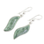 Jade dangle earrings, 'Floating in the Breeze' - Modern Sterling Silver Dangle Jade Earrings (image 2c) thumbail