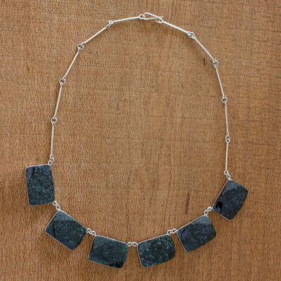 Jade pendant necklace, 'Maya Princess' - Jade pendant necklace