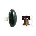 Jade cocktail ring, 'Maya Virtues' - Jade cocktail ring