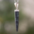 Men's jade pendant necklace, 'Invincible' - Men's Handcrafted Sterling Silver Pendant Jade Necklace (image 2b) thumbail