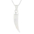Men's lilac jade pendant necklace, 'Invincible' - Men's Artisan Crafted Sterling Silver Pendant Jade Necklace thumbail