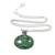 Jade pendant necklace, 'Maya Virtues' - Hand Crafted Sterling Silver Jade Pendant Necklace thumbail