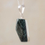 Jade pendant necklace, 'Maya Empress' - Sterling Silver Pendant Jade Necklace (image 2b) thumbail