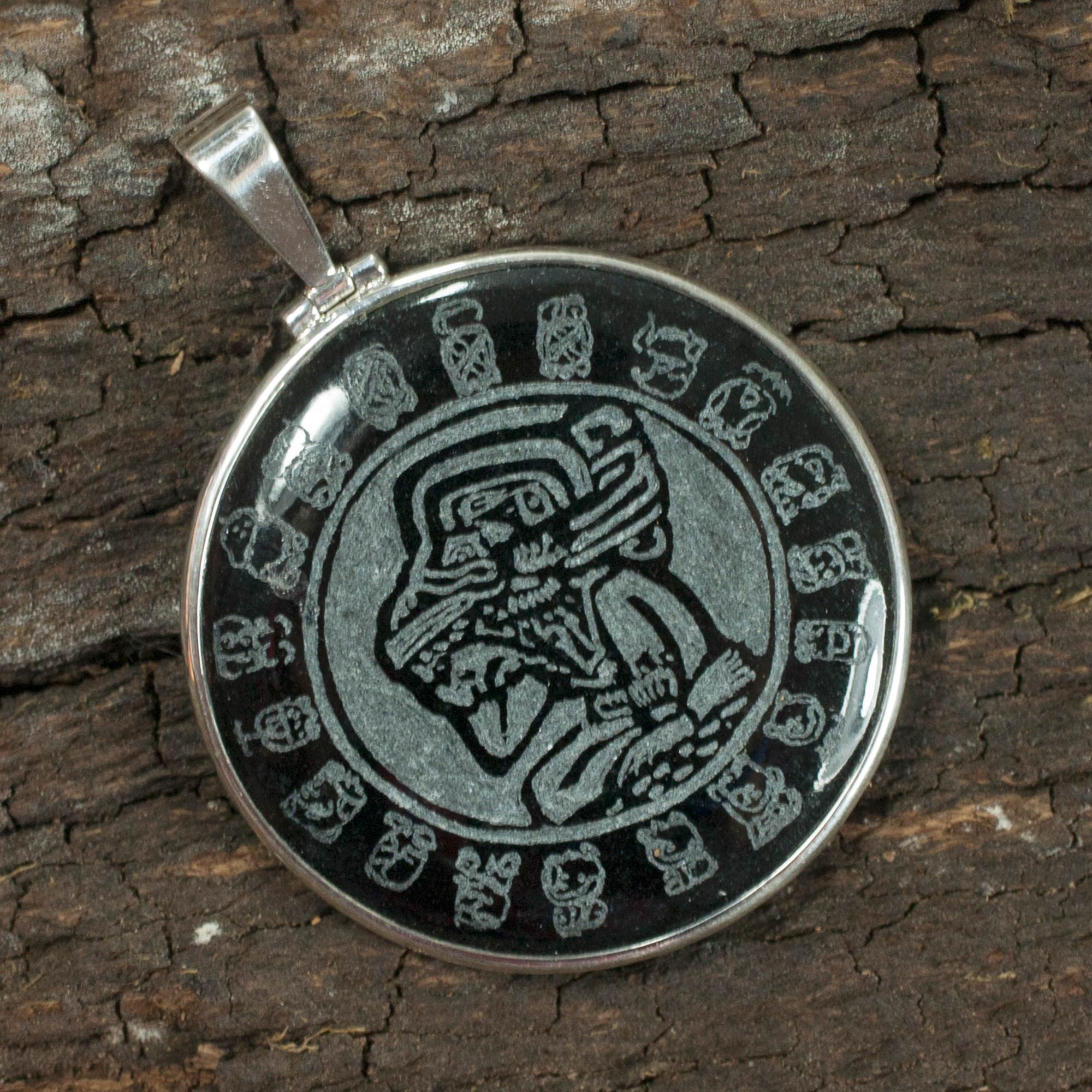 925 Sterling Silver Mayan Icon Charm American Made