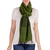 Cotton blend scarf, 'Emerald Mountain' - Cotton blend scarf (image 2d) thumbail