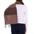 Cotton blend scarf, 'Rosewood Mountain' - Collectible Women's Geometric Blend Scarf (image 2c) thumbail