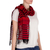Cotton scarf, 'Red Totonicapan Diamonds' - Cotton scarf thumbail