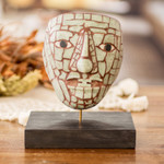 Jade mask, 'Maya King Pacal' - Jade mask