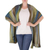 Rayon shawl, 'Ocean Muse' - Handloomed Women's Bamboo fibre Patterned Shawl (image 2b) thumbail