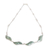 Jade and sterling silver necklace, 'Floating in the Breeze' - Handcrafted Sterling Silver Jade Necklace thumbail