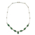 Jade pendant necklace, 'Pale Green Tears' - Handcrafted Modern Sterling Silver Pendant Jade Necklace thumbail