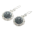 Jade dangle earrings, 'Dark Forest Princess' - Jade dangle earrings (image 2c) thumbail