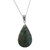 Jade pendant necklace, 'Forest Night' - Sterling Silver and Jade Pendant Necklace