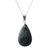 Jade pendant necklace, 'Dark Forest Tears' - Jade pendant necklace (image 2a) thumbail