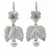 Jade flower earrings, 'Coban Bloom' - Jade flower earrings thumbail