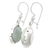 Jade dangle earrings, 'Face of the Moon' - Jade dangle earrings (image 2b) thumbail