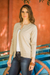 Cotton cardigan sweater, 'Asymmetrical' - Hand Crafted Women's Cardigan Sweater (image 2) thumbail