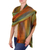 Rayon shawl, 'Nature's Ethereal Inspiration' - Guatemalan Bamboo fibre Shawl (image 2c) thumbail
