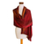 Rayon chenille shawl, 'Maya Firebird' - Unique Rayon Chenille Shawl (image 2d) thumbail
