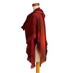 Rayon shawl, 'Maya Firebird' - Unique Rayon Shawl