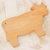 Wood cutting board, 'Happy Cow' - Hand Carved Wood Cutting Board (image 2) thumbail