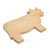 Wood cutting board, 'Happy Cow' - Hand Carved Wood Cutting Board thumbail