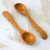 Cedar serving spoons, 'Earth Harmony' (pair) - Reclaimed Wood Serving Spoons (Pair)