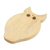 Wood cutting board, 'Morning Owl' - Fair Trade Natural Wood Chopping Board Hand-carved thumbail