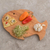Wood cutting board, 'Happy Fish' - Fair Trade Hand Carved Wood Cutting Board (image 2) thumbail
