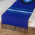 Cotton table runner, 'Blue Totonicapan Sun' - Cotton table runner (image 2) thumbail