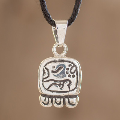 Sterling silver pendant necklace, 'Destiny's Nahual' - Sterling silver pendant necklace