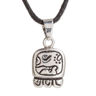Sterling silver pendant necklace, 'Destiny's Nahual' - Sterling silver pendant necklace