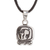 Sterling silver pendant necklace, 'Wise Nahual' - Sterling silver pendant necklace (image 2a) thumbail