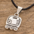 Sterling silver pendant necklace, 'Energy Nahual' - Nahual Sterling Silver Pendant Necklace (image 2b) thumbail