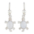 Lilac jade dangle earrings, 'Marine Turtles' - Lilac Jade Dangle Earrings thumbail