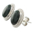 Jade stud earrings, 'Dark Mystique' - Jade stud earrings (image 2c) thumbail