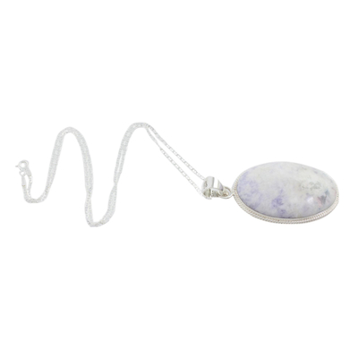 Jade pendant necklace, 'Lilac Mystique' - Jade pendant necklace