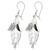 Jade dangle earrings, 'Quetzal In Love' - Jade dangle earrings (image 2b) thumbail