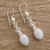 Lilac jade dangle earrings, 'Love Poem' - Lilac jade dangle earrings (image 2b) thumbail