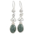 Jade dangle earrings, 'Love Poem' - Jade dangle earrings thumbail